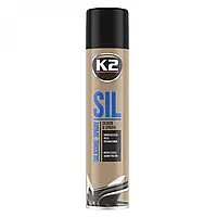 Смазка для резины и пластика K2 Sil Aero жидкая силиконовая прозрачная аэрозоль 300 мл (K6331)