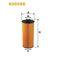 Фильтр масляный Evobus Citaro, Citaro LE, Integro, Intouro, Setra S 400, Tourino; Kaessbo Wix Filters (92038E)