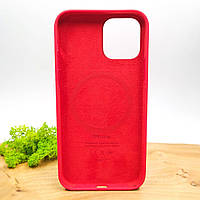 Оригинальный силиконовый чехол iPhone 12, чехол для Apple iPhone 12 Soft Touch красный