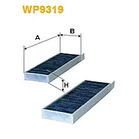 Фильтр салона Citroen Berlingo III, C4, C4 Picasso; Peugeot 3008, 5008, Partner III Wix Filters (WP9319)