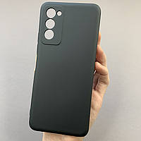 Чехол для Tecno Camon 18 (CH6n) силикон кейс с микрофиброй на телефон техно камон 18 черный o3c
