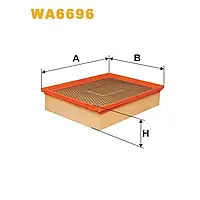 Фильтр воздушный Opel Vectra B; Vauxhall Vectra MK1 Wix Filters (WA6696)