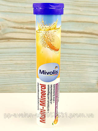 Вітаміни DM Mivolis Multi-Mineral Orangen-Maracuja-Geschmack 20шт