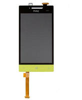 Модуль (сенсор + дисплей) для HTC A620e Windows Phone 8S зеленый