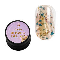 Saga Professional Flower Gel № 05 - гель с сухоцветами (бежевый), 5 мл