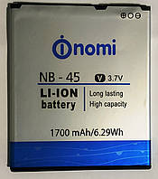 Original Аккумулятор NOMI i450 NB-45 1700mAh