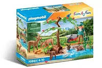 Playmobil смотритель зоопарка с оленями и выдрами 70863