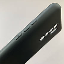 Чохол для Xiaomi Redmi 9 силікон кейс з чохол мікрофіброю на телефон сяомі редмі 9 чорний o3c, фото 4