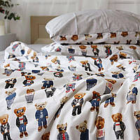 Комплект постельного белья Ранфорс “Тедди”  Семейный 2 x 143 x 210 см
