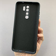 Чохол для Xiaomi Redmi Note 8 Pro силікон кейс з мікрофіброю чохол на сяомі редмі нот 8 про чорний o3c, фото 3