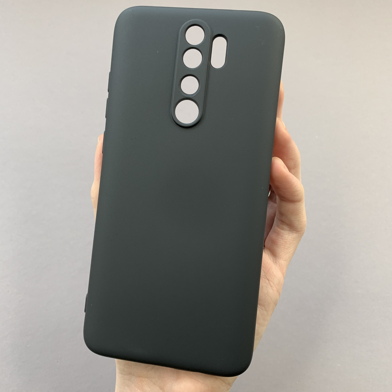 Чохол для Xiaomi Redmi Note 8 Pro силікон кейс з мікрофіброю чохол на сяомі редмі нот 8 про чорний o3c