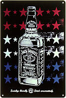 Металлическая табличка / постер "Jack Daniel's (Drink Conservatively)" 20x30см (ms-00852)