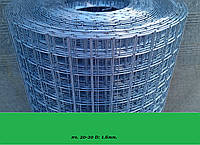 Сетка сварная оцинкованная яч.20-20 мм. h:1.0 м., d:1.6 мм.