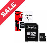 Карта памяти "Kingston" Memory Card MicroSDHC (8 Gb) Class 4