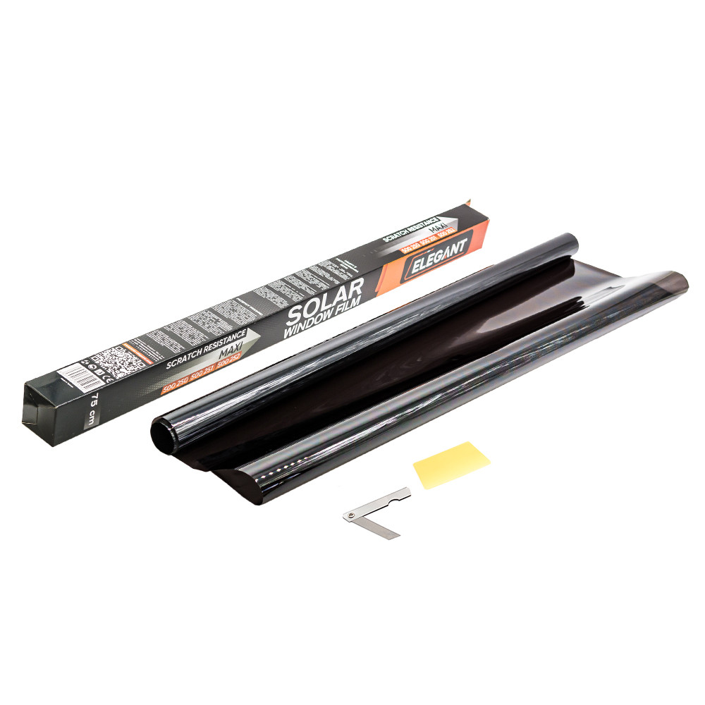 Тонувальна плівка 0.75х3м Dark Black 15% SRC 23 мкм Elegant Plus EL 500251 з антицарапним покриттям