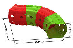 Тунель 4 секції. TM DOLONІ Червоно-зелений