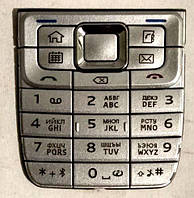 Клавиатура рус. для Nokia E51 Silver