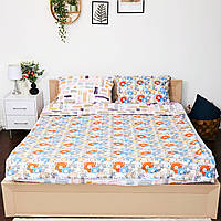 Комплект постельного белья Ранфорс «Цветные мишки» Семейный 2 x 143 x 210 см