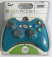 Джойстик Xbox 360 Controller (2in1) Blue