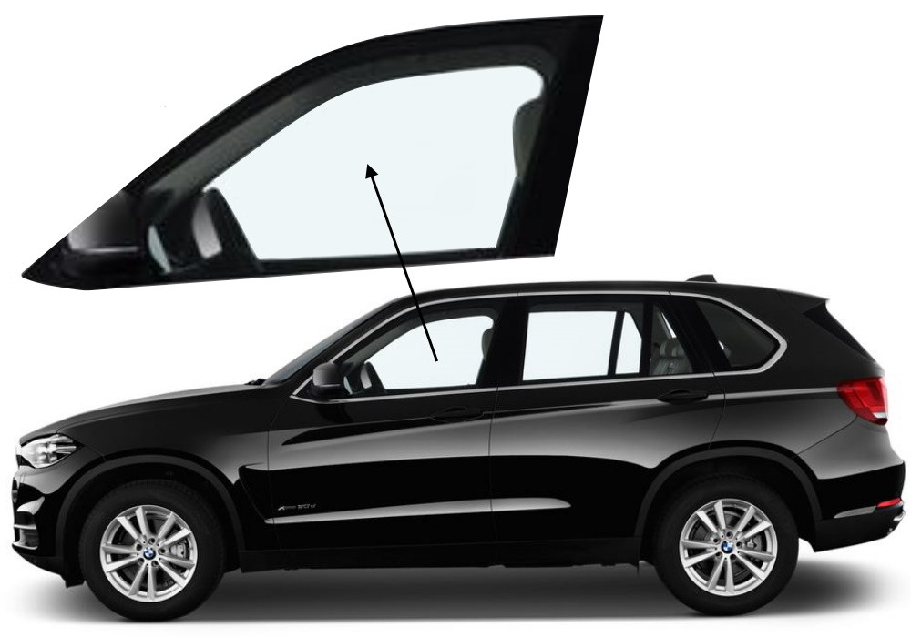 Бічне скло BMW X5 F15 2013-2018 передніх дверей ліве