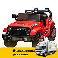 Электромобиль джип детский Jeep (2 мотора 35W, 1 аккумулятор 12V10AH, MP3) M 5109EBLR-3 Красный