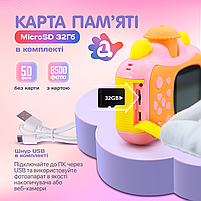 Дитячий цифровий фотоапарат A1 Блакитний. Акумулятор 1200 mAh. У комплекті фломастери, фотопапір (PHC-A1-Blue), фото 7