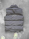 Жилетка безрукавка чоловіча сіра весна-осінь без капюшона водовідштовхуюча плащівка IMBA, фото 2