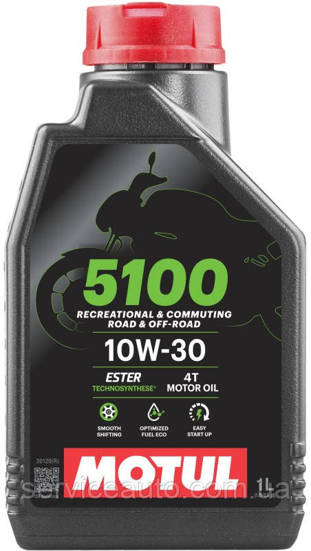 Олива моторна Motul 5100 4T 10W-30 для мотоциклів. 1L