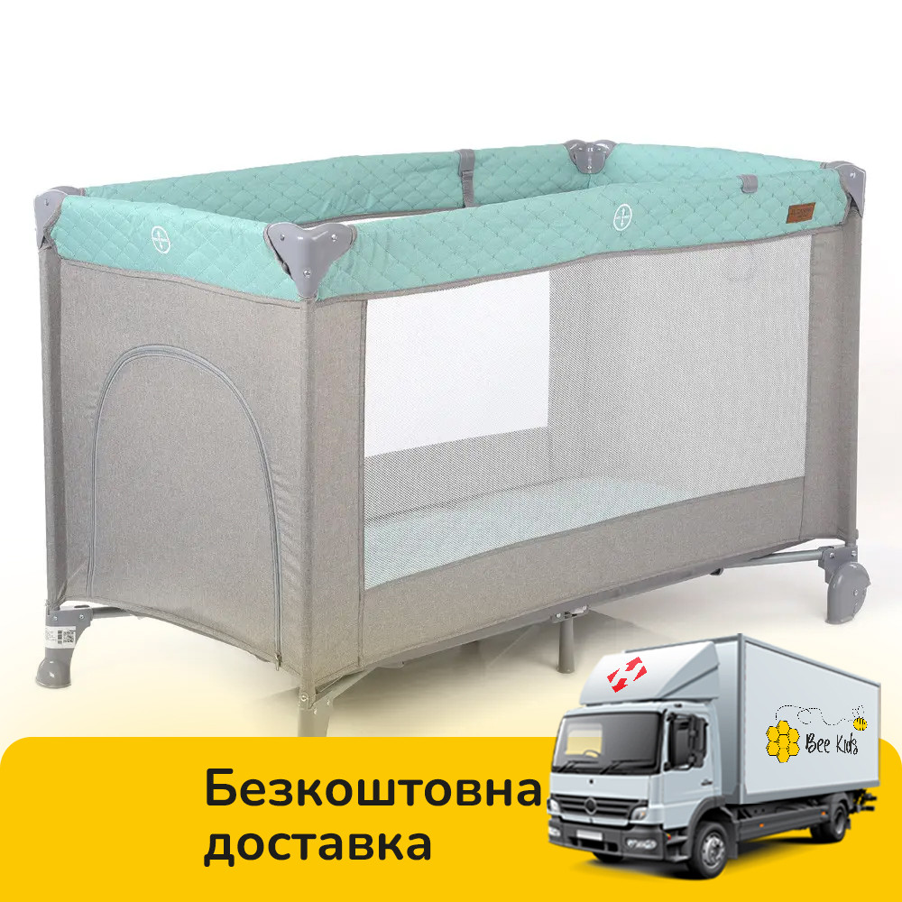 Дитячий ігровий манеж El Camino ME 1096 ACTIVE Mint Gray М'ятно-сірий, фото 1