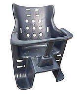 Кресло детское пластиковое на багажник Темно-серое