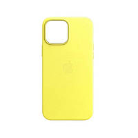 Чохол для смартфона Leather AAA Full Magsafe IC for iPhone 14 Canary Yellow