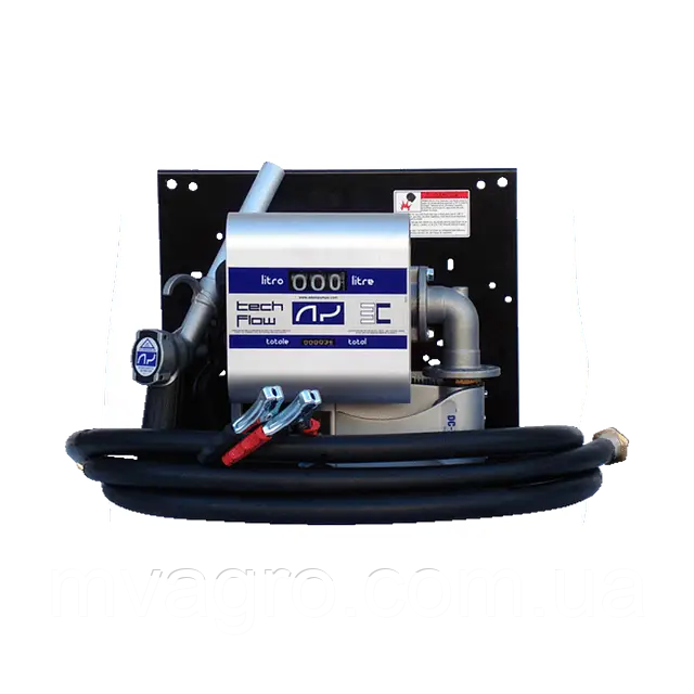 Мобільна заправна станція для дизельного палива з лічильником WALL TECH 40, 24В, 40 л/хв, фото 1