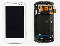 LCD Samsung I9300 Galaxy S3 with touch screen and frame white (TFT)