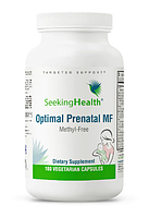 Комплекс вітамінів для вагітних без метилів Seeking Health Optimal Prenatal MF, 180 шт