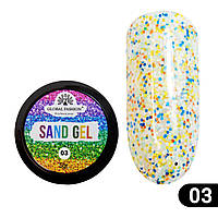 Гель-фарба "SAND GEL" Global Fashion 5 гр №03