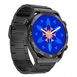 Чоловічий розумний годинник Smart Ultramate з GPS, пульсометром, крокоміром (Black), фото 4