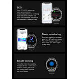 Чоловічий розумний годинник Smart Ultramate з GPS, пульсометром, крокоміром (Black), фото 9