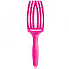 Щітка для волосся Olivia Garden Finger Brush Boar&Nylon ThinkPink Neon Pink, фото 4
