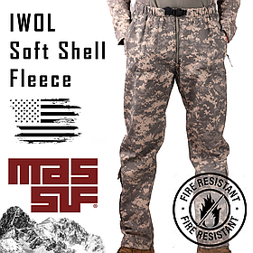 Вогнестійкі софтшелл-ф штани, Розмір: M/L FREE IWOL Soft Shell Fleece-Lined Trousers FR MASSIF, Колір: ACUpat UCP