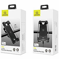 Велотримач для мобільного Usams US-ZJ053 Bicycle Silicon Phone Holder Black