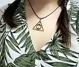 Підвіска Дари смерті кулон із Гаррі Поттера трикутник амулет, фото 5