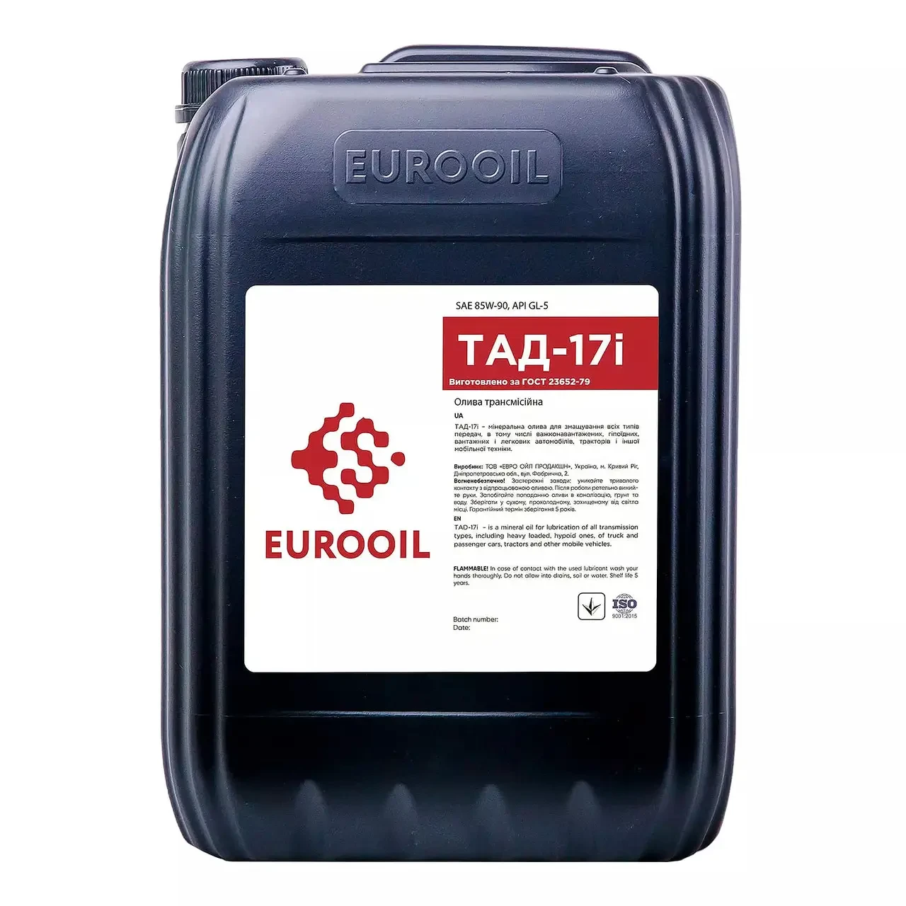 Трансмісійна олива Eurooil Тад-17i GL-5 5л