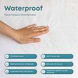 Водонепроникний наматрацник "WATERPROOF" на кутових гумках Бамбук 140х200 см, фото 3