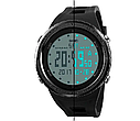 Чоловічий спортивний наручний годинник Skmei 1246 (Чорний), фото 2