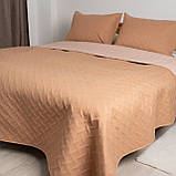 Покривало та наволочки (1 шт) Кавовий вінтаж Полуторний розмір 150х210 см, фото 2