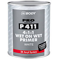 Акриловый грунт "мокрый по мокрому" без отвердителя белый Body P411 Wet On Wet 4:1:1 1л
