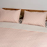 Покривало та наволочки (2 шт) Пудровий вінтаж Євро максі розмір 240х260 см, фото 2