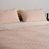 Покривало та наволочки (2 шт) Пудровий вінтаж Євро максі розмір 240х260 см, фото 3