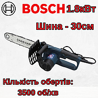 Электрическая цепная пила Bosch ESC1800 (шина 30 см, 1,8 кВт) Электропила бош ручная