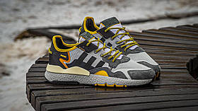 Чоловічі кросівки Adidas Nite Jogger Boost Core Black Yellow